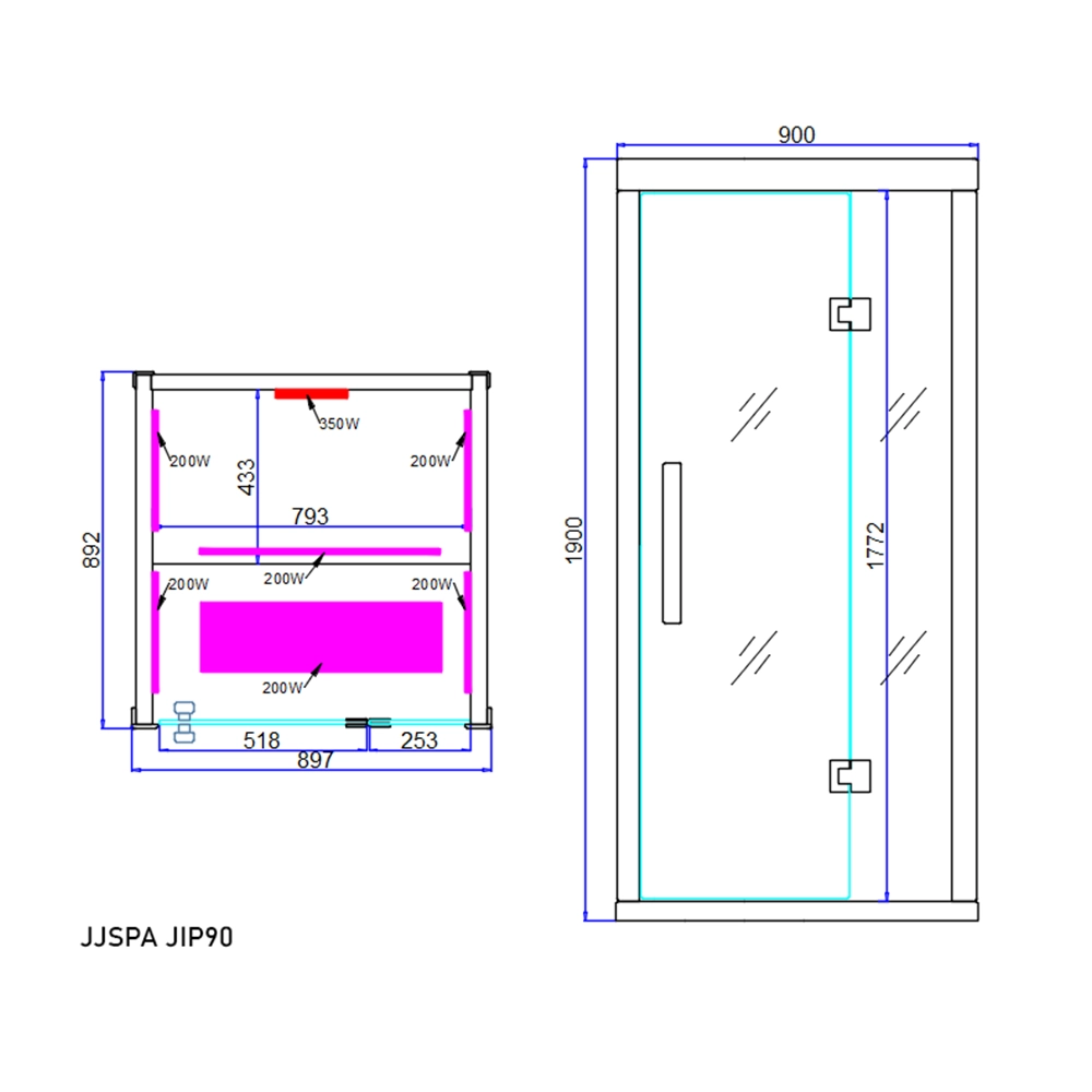 Plan saune JIP90.