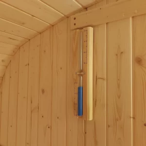 Vanjska sauna - pješčani sat.