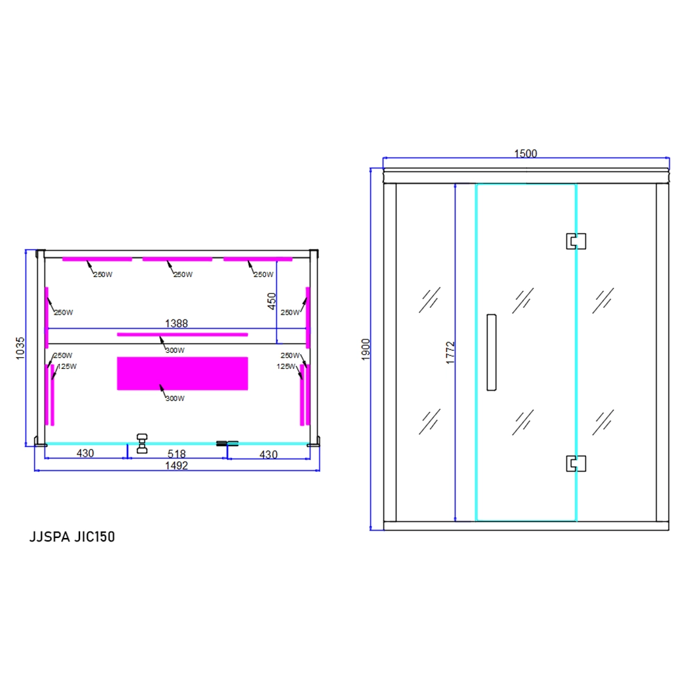 Plan saune JIC150.