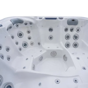Ergonomski sjedala i masažne mlaznice masažnog bazena JJSPA Beta 523, bijeli mramorni akril.